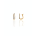 Brinco argola Click gota ponta zircônias Brinco argola Click gota ponta zircônias